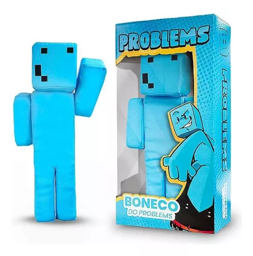 Boneco Problems Minecraft Streamers 35 Cm Jogo