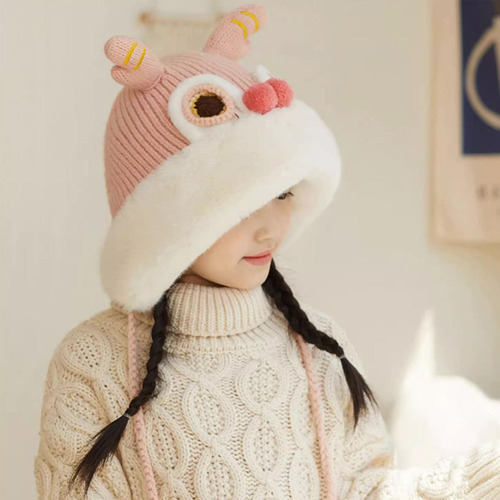 Gorro De Danza Del León Chino, Gorro Cálido De Invierno,