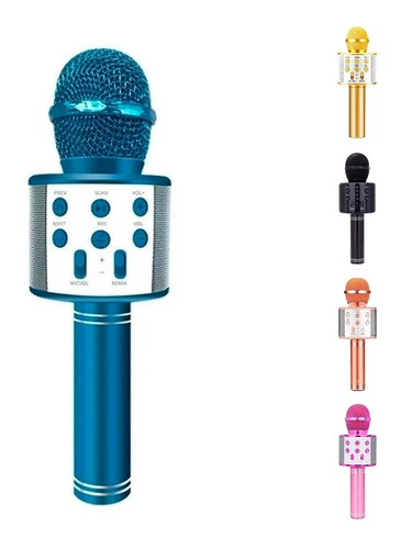 Imagen 1 de 10 de Micrófono Karaoke Niños 5w Bluetooth Efectos De Voz Parlante