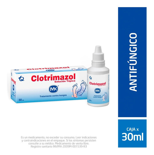 Clotrimazol Mk 1% Solucion Topica Frasco X 30ml