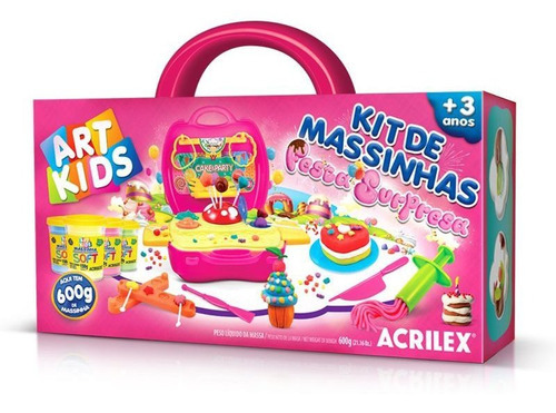 Kit De Massinha De Modelar Festa Surpresa Art Kids - Acrilex