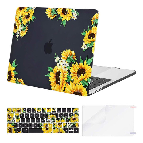 Funda Mosiso Para Macbook Pro 13 M2 + C/teclado Sunflowerb