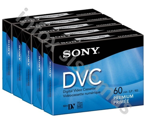5 Video Cassettes Digital Sony Mini Dv 60min Dvc Dvm60prr C
