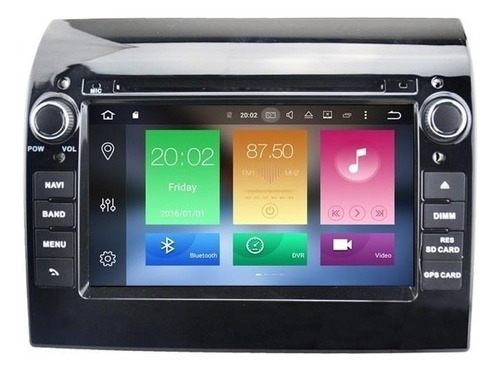 Dvd Gps Fiat Bravo 2007-2012 Android 9.0 Bluetooth Touch Hd