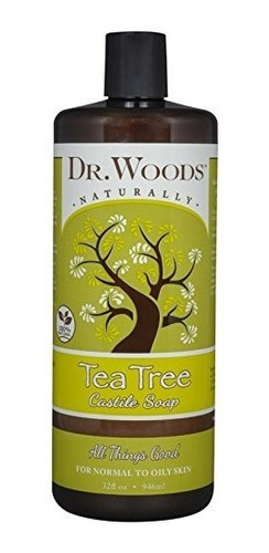 El Dr. Woods, Pure Cleansing Árbol De Té Líquido Jabón De Ca