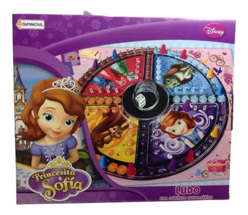 Imagen 1 de 2 de Ludo Matic Disney Princesa Juego De Mesa Cubillete