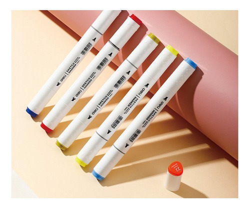 Set 80 Marcardores Doble Punta Deli 1-7mm Sketch Marker