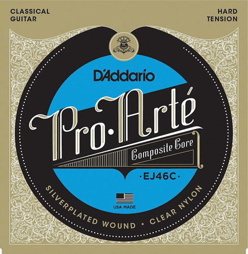 Encordado Daddario Ej46c Pro Arte Composite Hard G. Clasica