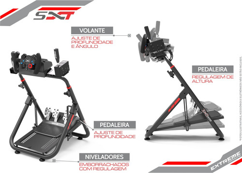 Imagem 9 de 10 de Suporte Cockpit Volante Simulador Logitechg29/fanatec/sxtv2