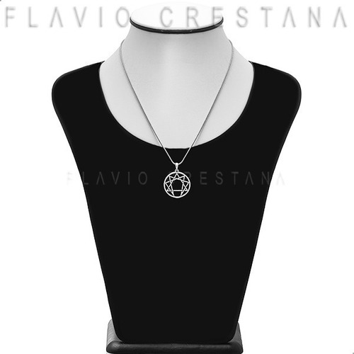 Pingente Eneagrama, Prata 925, Fabricacao Propria - 31064201