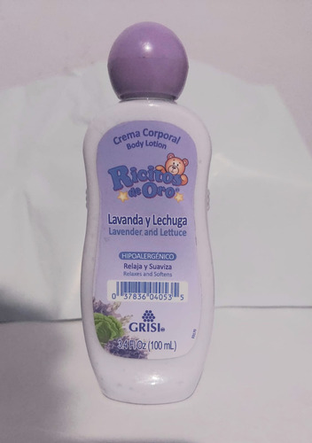 Ricitos De Oro Crema Corporal Lavanda Y Lechuga 100 Ml 3 Pzs