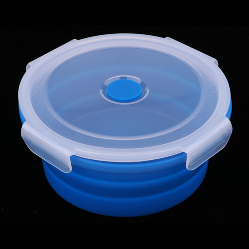 Cuenco De Camping De Silicona De Alimenticio Azul 1200ml