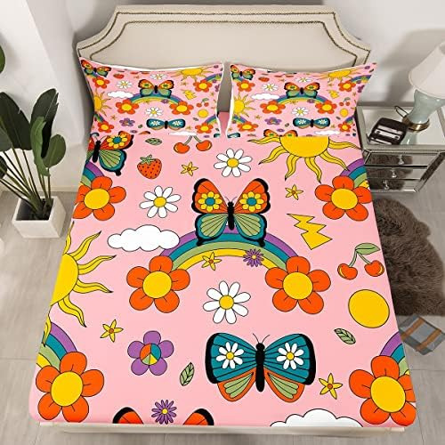 Juego De Sábanas Vintage Con Diseño De Flores, Diseño De Con