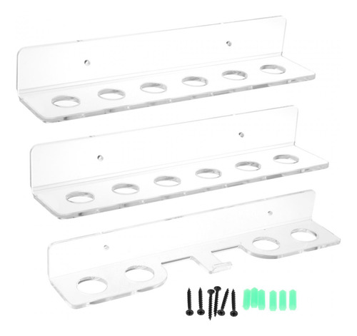 Soporte De Pared Para Guardar Tacos 3x 37cm Con Forma De U