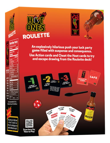 Ruleta Party Game Wilder Hot Ones Con Salsa Picante Y Cartas