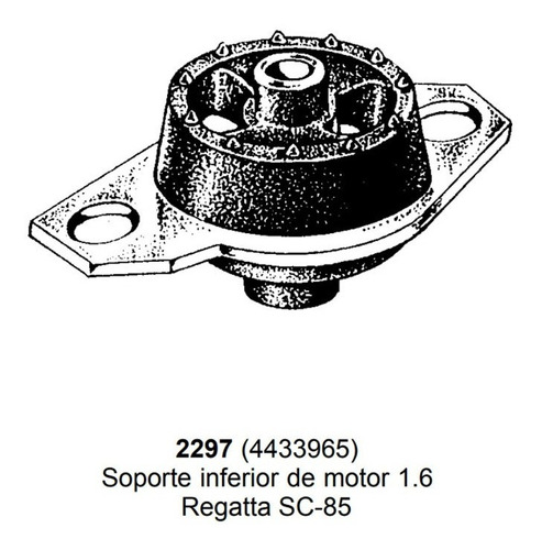 Sop De Motor Inferior 1.6. Fiat Regatta Sc-85 2297