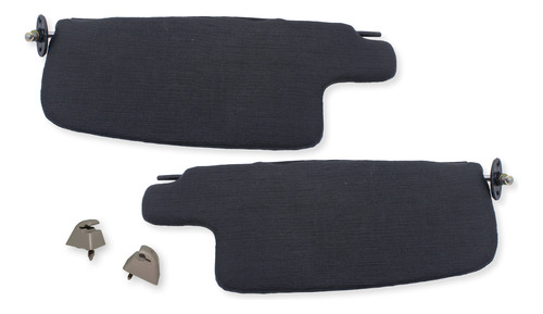 Kit Viceras O Parasol Vw Sedan (vocho) Negras C/soportes 72-