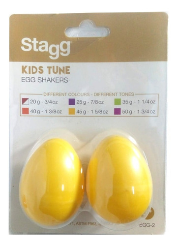 Par De Huevos Ritmicos Stagg 45g - Egg2 Huevitos Shaker