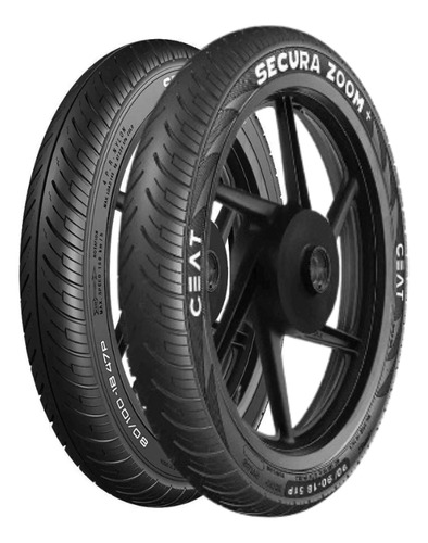 Par De Pneus Ceat Secura Zoom 80/100-18 + 90/90-18 Cg 160