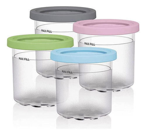 Xpa 8 Vasos Para Pintas De Helado, Recipientes Para Helado