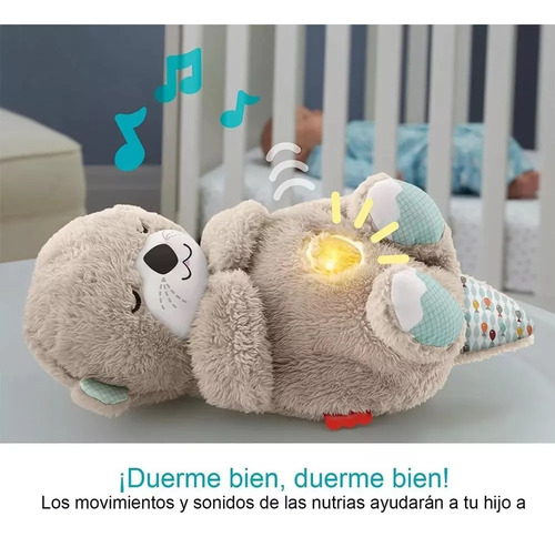 Peluche Para Bebe Nutria Relajante Respira Dormir Juguete