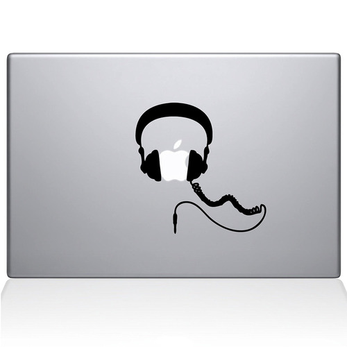 Accesorio Notebook The Decal Guru Headphones Macbook Dec