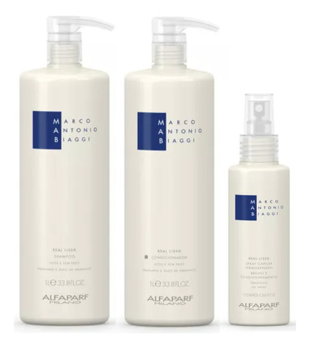 Real Liss Mab Shampoo, Cond E Spray Antifrizz Alfaparf