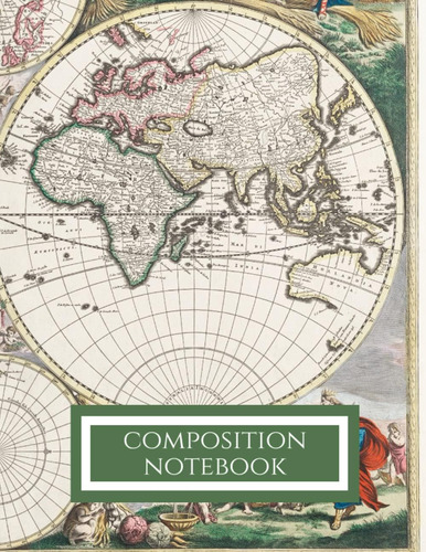 Libro: Cuaderno De Composición: Mapa Antiguo