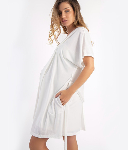 Imagen 6 de 6 de Bata De Mujer Maternal De Modal Ana