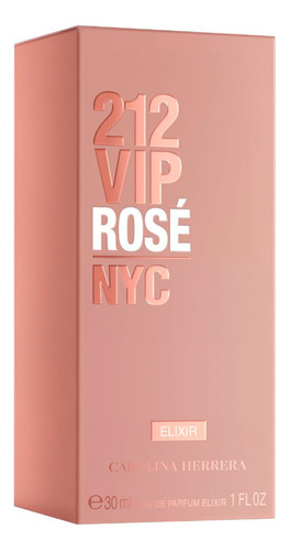 Perfume Mujer 212 Vip Rose Elixir Edp 30 Ml 3c