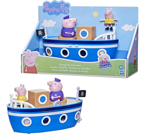 Peppa Pig Barco De La Cabaña Del Abuelo Con Figura