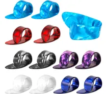 Comprar 12 Púas Para Dedos Medianos, Púas Planas De 6 Colores...