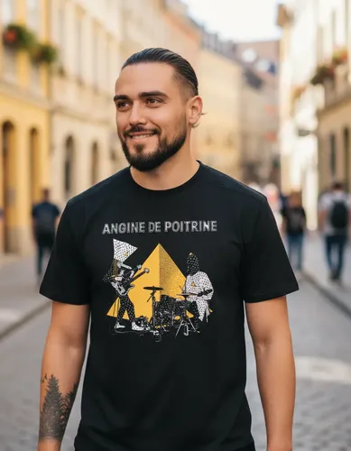 Camiseta Camisa Angine De Poitrine | Parcelamento sem juros