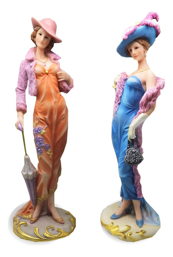 Koncenttop S/2 Figuras Coleccionables Para Mujer, Estatuas .