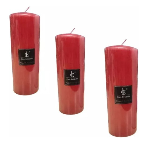 Cirio O Velones Velas Lisas Pack De 3 Unidades 6 X 18