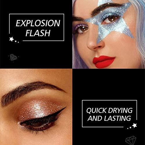 Conjunto De Sombras Líquidas Langmanni Diamond Glitter 1