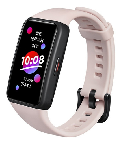 Smartwatch Honor Band 6 1.47" caja  black, malla  coral pink ARG-B39