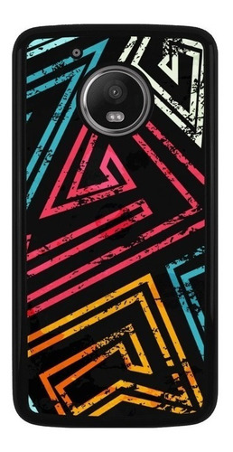 Funda Protector Para Motorola Moto Lineas Colores Arte