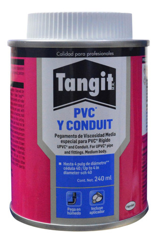 Pega Pvc Fina Tangit (240 Ml)1/16 (2030449)