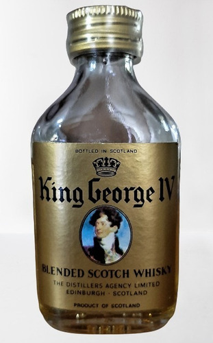 Petaca Miniatura Scotch Whisky King George Iv 1980 (Usado)