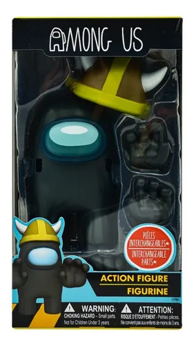 Among Us Figura Con 6 Accesorios Negro 9cm Toikido