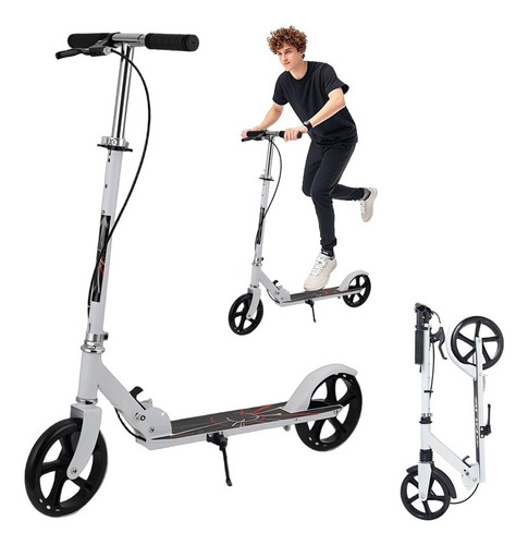 Scooter Monopatin Plegable Metalico 2 Ruedas 200mm