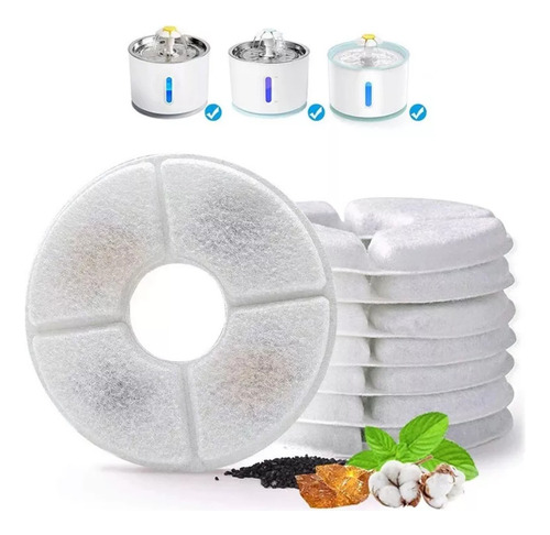 Paquete De 12 Filtros Para Dispensador Cat Fountain
