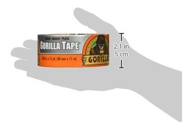Gorila Tape Duct Tape Silver 188 X 12 Yd Silver Pack De 1