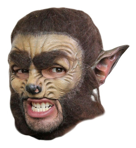 Máscara De Hombre Lobo Wolf Disfraz Halloween Aterrador Idea