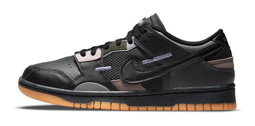 Zapatillas Nike Dunk Low Scrap Black Gum Db0500-001   