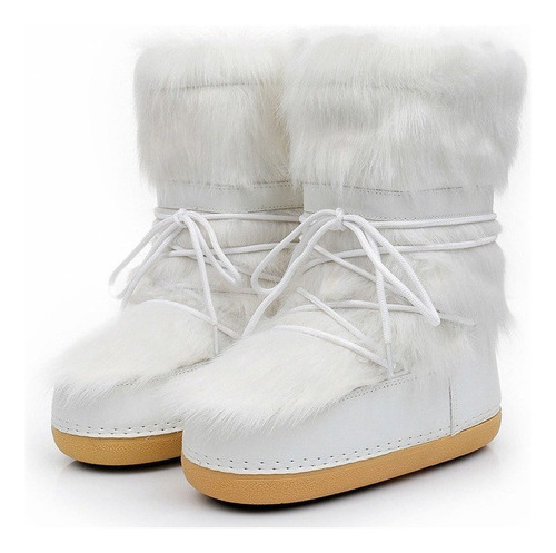 Botas De Nieve De Longitud Media Para Mujer, Botas De Esquí