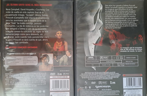 Scream Saga Lote Peliculas Wes Craven Terror Krueger Jason