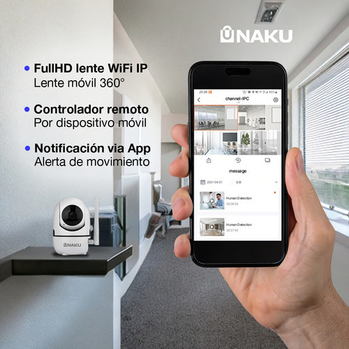 Cámara De Seguridad Baby Call Wifi Ip Naku Cv-004 Full Hd Motorizada Nocturna 2mp