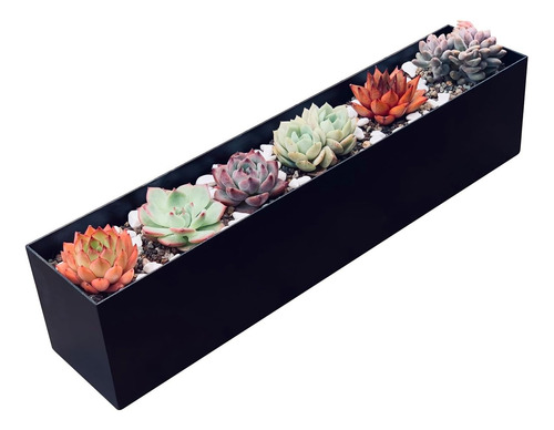 Maceta De Acero Moderna Para Plantas - Macetero Rectangular